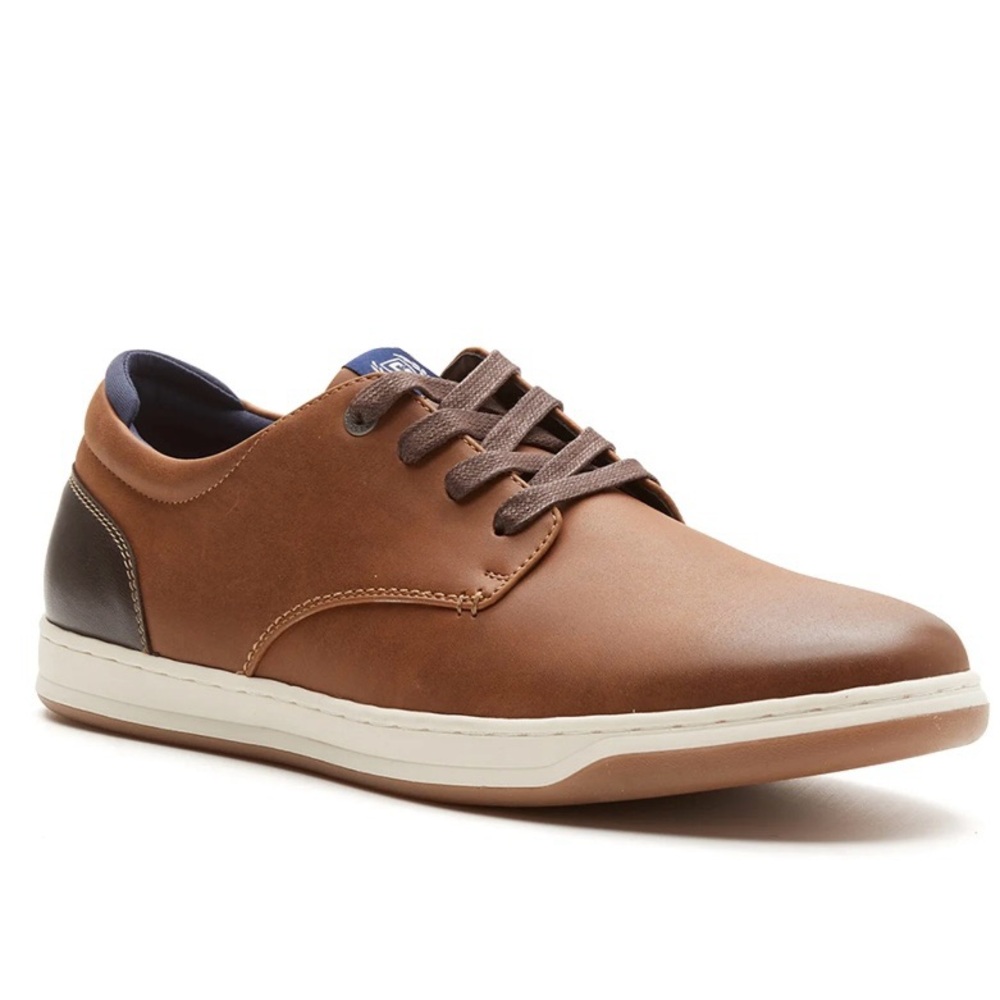 Chaps Men's Matt Derby Lace-Up Casual Dress Shoe